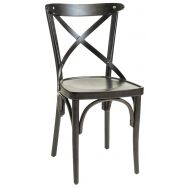Chaise haute Pise structure hêtre massif - assise et dossier bois