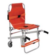 Chaise portoir évacuation/transfert 159 Kgs - 2 roues - orange