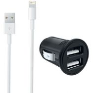 Chargeur allume-cigare USB + câble Lightning Iphone