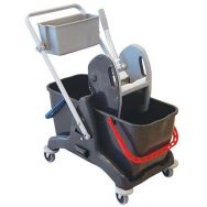 Chariot de lavage avec presse - 2 x 15 L