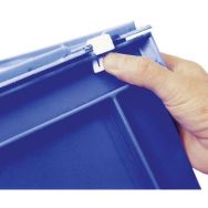 Charnières fermeture couvercle - pour Bac gerbables série BN - Bito - Lot de 100