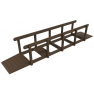 Chemin podotactile droit 5 cases + 2 rampes d accès