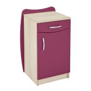 Chevet 1 tiroir 1 porte Forma 45,5x74,5x35 cm