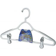Cintre combiné bimatière antiglissant 2 pinces