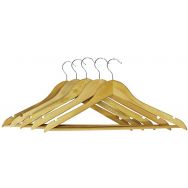 Cintres droits bois verni 43 cm lot de 5
