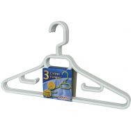 Cintres x3 adulte crochet tournant plastique 43cm bleu