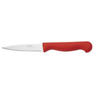 Couteau office long. 70mm manche polypropylène rouge