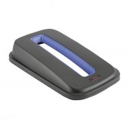 Couvercle fente papier bleu pour corbeille GEO Bleu