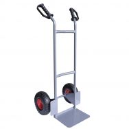 Diable acier Roues pneumatiques Bavette fixe Force 200 kg