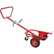 Diable pour fûts - Roue caoutchouc - Force 350 kg