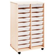 Double colonne 20 bacs Plats Bouleau