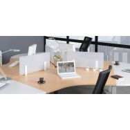 Ecran de séparation de bureau translucide