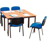 Ensemble de table de réunion 2 tables et 4 chaises