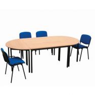 Ensemble de table de réunion 2 tables et 6 chaises
