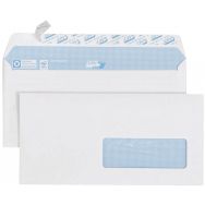 Enveloppe blanche avec fenêtre 90 g - Boîte de 500