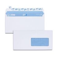 Enveloppe blanches 90 g/m² fenêtre 45x100mm - Boîte de 200
