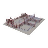 Espace multisports Pitch'One R5M à 5 aires - 16,60 x 12,90 m