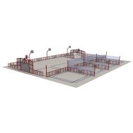 Espace multisports Pitch'One R6L à 6 aires - 28,50 x 21,20 m