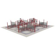 Espace multisports Pitch'One R9S à 9 aires - 14,90 x 14,40 m