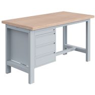 Etabli SI plateau multiplis 40mm avec bloc 3 tiroirs - Sofame