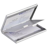 Etui cartes de visite - Modèle double - Capacité:30 cartes - Aluminium
