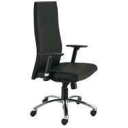 Fauteuil de direction Ergos cuir coloris noir