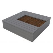 Jardinière Eden 180 x 180 cm avec 3 assises en U