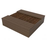 Jardinière Eden 180 x 180 cm avec assises parallèles