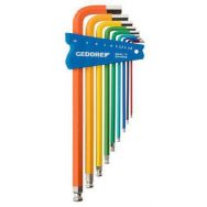 Jeu 9 clés mâles code couleur vis 6 pans - H42CKEL-09