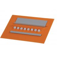 Jeu d'accessoires magnétiques blancs Ales