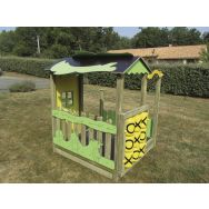 Jeu d'extérieur Cabane Robinson simple avec morpion scellement direct