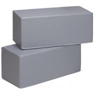 Lot 2 poufs rectangles accueil Diabolo