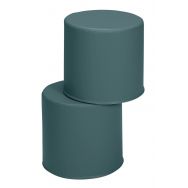 Lot 2 poufs ronds accueil Diabolo