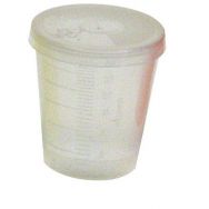 Lot 480 gobelets coloris blanc + couvercle transparent