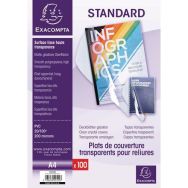 Lot de 100 Couverture reliure PVC Cristal 20x100e - A4 - Lot de 100 pièces