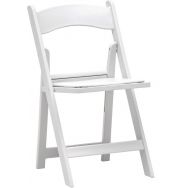 Lot de 10 Chaise pliante Wimbledon polypropylène blanc