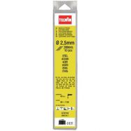 Lot de 10 Électrodes basiques de diam. 2,5 mm pour soudage de l'acier