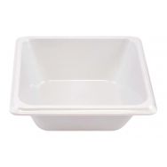 Lot de 12 bacs mélamine GN 1/6 - 17.6 x 16.2 x 6.5 cm - blanc