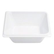 Lot de 12 bacs mélamine GN 1/8 - 13.8 x 11.4 x 6.5 cm - blanc