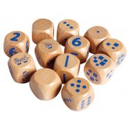 Lot de 12 dés de 1 à 6