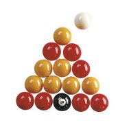 Lot de 16 billes de billard Ø 50,8 mm pour jeu anglais 8 pool