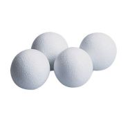 Lot de 20 balles baby-foot laqué blanc