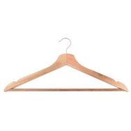 Lot de 25 Cintre avec porte-pantalon en bois naturel - lot de 25 - Vepabins