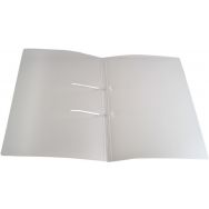 Lot de 25 Dossier de présentation UNO A4:2 attaches de reliure:transp.