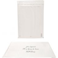 Lot de 25 Pochette 350x470 125g kraft blanc auto adhésive matelassé
