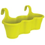 Lot de 2 Pot triple lime vert avec trou de trop plein