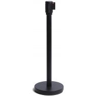 Lot de 2 Poteau acier noir sangle 2,5 m noire