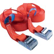 Lot de 2 Sangle d'arrimage à boucle - Force 250 kg - Manutan