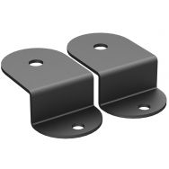 Lot de 2 pattes de fixations au sol époxy noir pour poste Format+