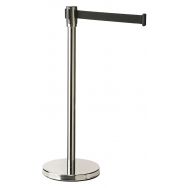 Lot de 2 poteaux de balisage à sangle 3 m Paceo - inox
